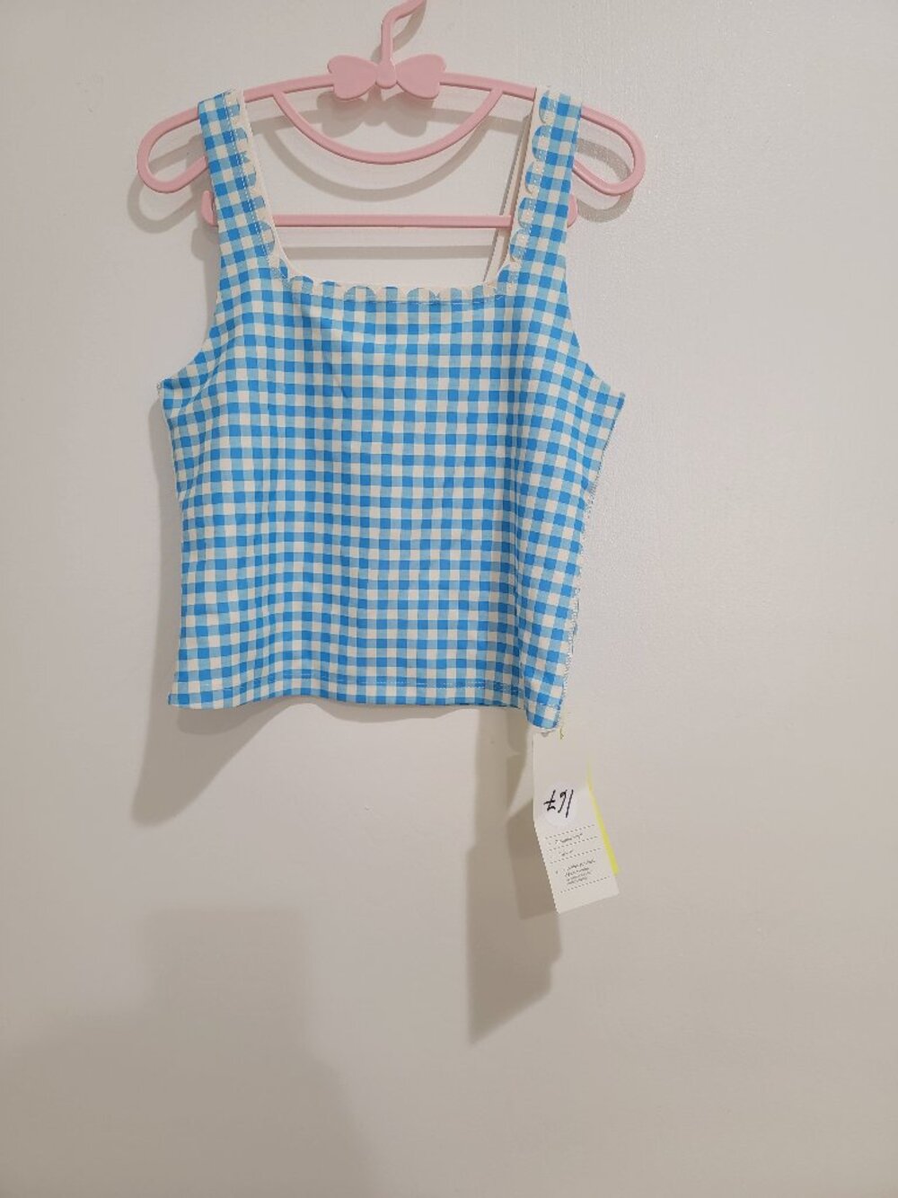 Girls' Active Scallop Crop Tank Top